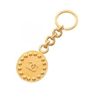 Chanel Coco Mark Keychain Accessory, Gold Tone, Women's